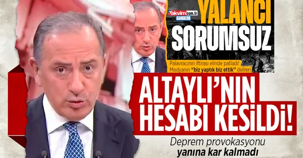 RTÜK'ten Fatih Altaylı'nın yardım kampanyası yalanı için Habertürk'e para cezası!