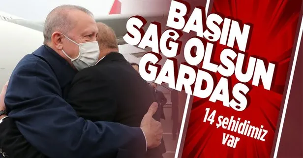 Başkan Erdoğan’dan Azerbaycan Cumhurbaşkanı Aliyev’e taziye telefonu!