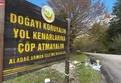 "Çöp atmayın" tabelasının dibini çöplüğe çevirdiler