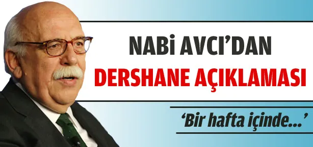 Bakan Avcı’dan dershane açıklaması