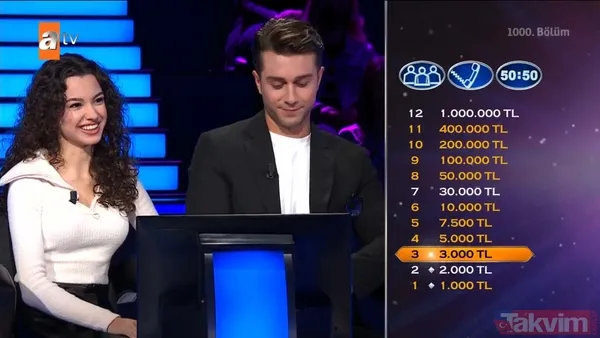 Kim Milyoner Olmak İster'de Kenan İmirzalıoğlu'ndan Yusuf Çim ve Feyza Sevil Güngör'ü pes ettiren 200 bin TL'lik 'TDK' sorusu - 14