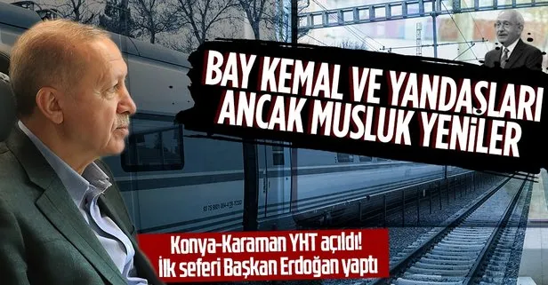 Başkan Erdoğan’dan Konya-Karaman YHT açılışında önemli açıklamalar