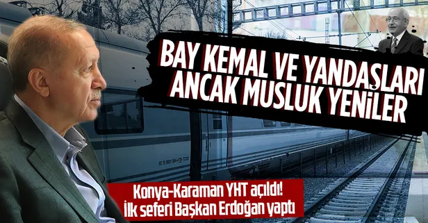 Başkan Erdoğan'dan Konya-Karaman YHT açılışında önemli açıklamalar