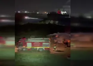 Sakarya’ alkoliklerin mesken tuttuğu baraka alev alev yandı