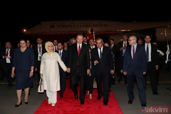 Başkan Erdoğan Tacikistan'da böyle karşılandı - 5