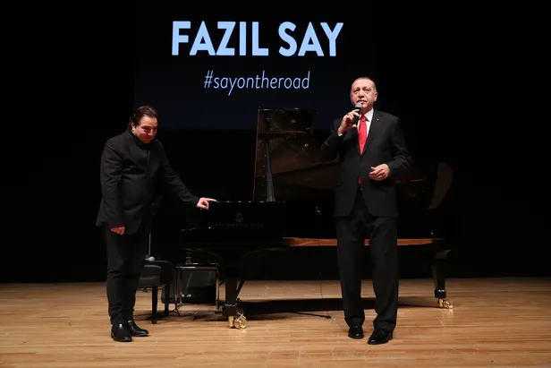 Son dakika: Başkan Erdoğan, Fazıl Say'ın konserinde-2