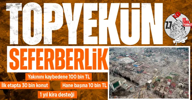 Devletten yaraları sarmak için topyekün destek! Nakdi ücret, 1 yıl kira desteği, yakınını kaybedene 100 bin TL...