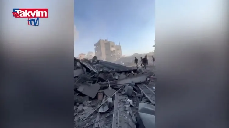 Katil İsrail Nusayrat Mülteci Kampında bulunan bir camiye saldırı düzenledi