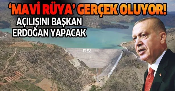 Konya’da 72 bin 650 dekar alan suyla buluşacak! Açılış törenine Başkan Erdoğan video konferans yoluyla katılacak