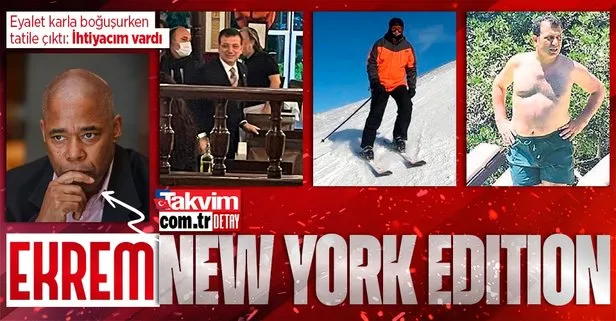 New York karla boğuşurken Belediye Başkanı Eric Adams tatile çıktı! Herkesin aklına o isim geldi