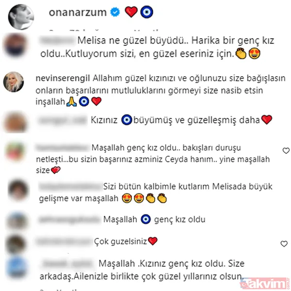İlk yorum Arzum Onan’dan! 6 ay önce Bülent Şakrak'tan boşanan Ceyda Düvenci’nin ilk göz ağrısına bakın! “Harika bir genç kız oldu” - 8