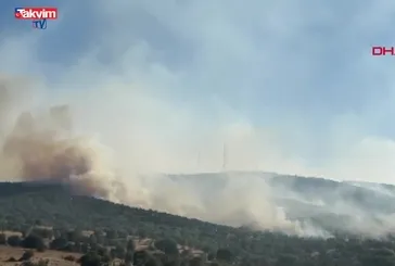 Uşak Eşme'de yangın!
