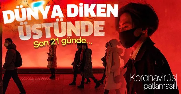 Dünyayı ürküten gelişme! Koronavirüs vaka sayısı 21 günde şaşırtıcı şekilde arttı...