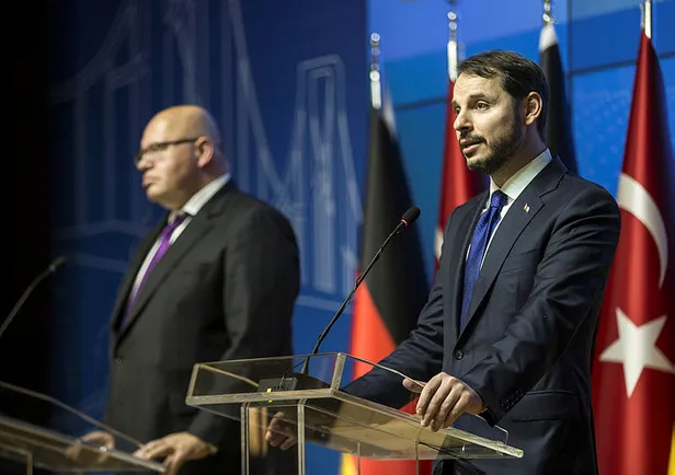 Hazine ve Maliye Bakanı Berat Albayrak Alman Bakan Peter Altmaier ile görüştü-2
