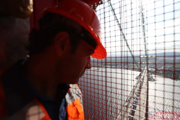 1915 Çanakkale Köprüsü 318 metre yükseklikten görüntülendi - 25