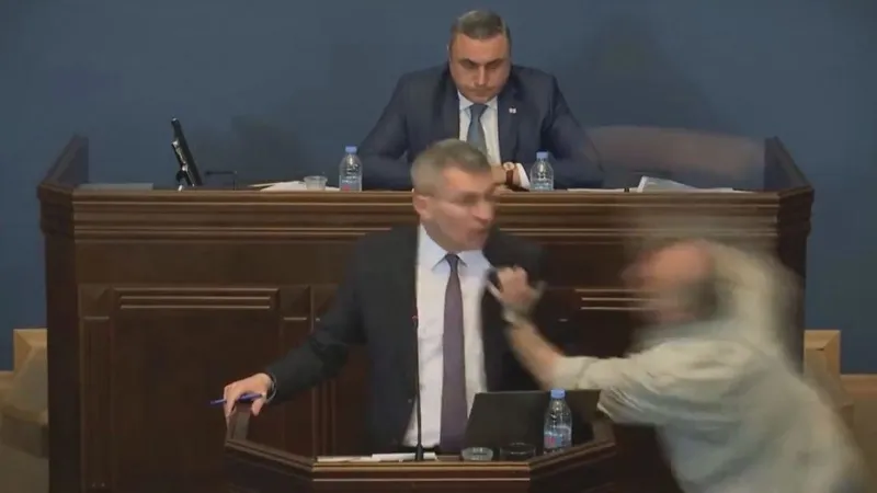 gurcistan-parlamentosunda-yumruklar-konustu-1713191391402.jpeg "Yabancı Etkinin Şeffaflığı" yasa tasarısı ortalığı karıştırdı! Gürcistan parlamentosunda yumruklar havada uçtu-2