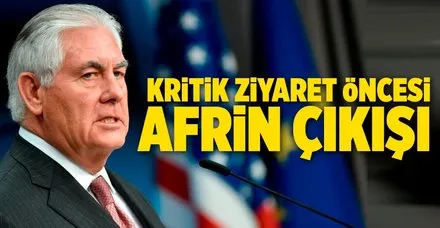 ABD'den Afrin açıklaması