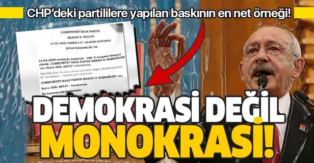 CHP’de bir kongre skandalı da Mersin’den geldi! Kılıçdaroğlu’nun istediği aday seçime tek girsin diye...