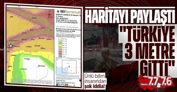 İtalyan bilim adamından Kahramanmaraş depremi sonrası şok iddia: Türkiye 3 metre gitti