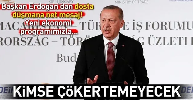 Başkan Erdoğan Türkiye-Macaristan İş Forumu’nda konuştu