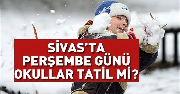 Sivas'ta yarın okullar tatil mi?