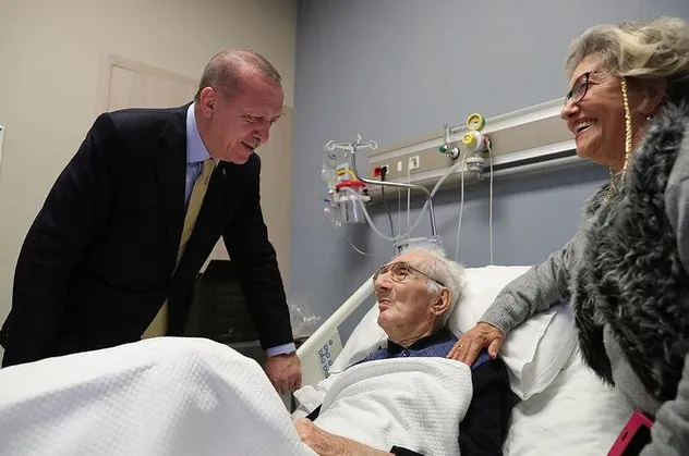 Başkan Erdoğan'dan yaşayan efsane Alaeddin Yavaşca'ya ziyaret