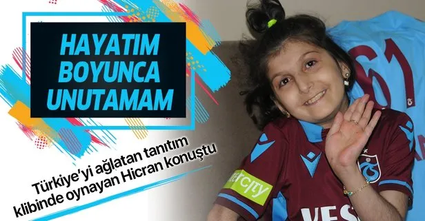 Trabzonspor’un tanıtım filminde oynayan Hicran Yıldız: Bunu hayatım boyunca unutamam