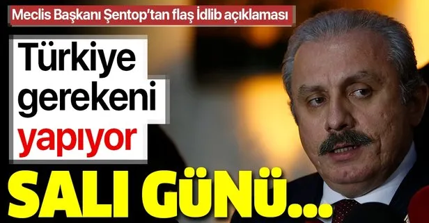 Son dakika: Meclis Başkanı Şentop’tan İdlib açıklaması: Türkiye gerekeni yapıyor! Salı günü...