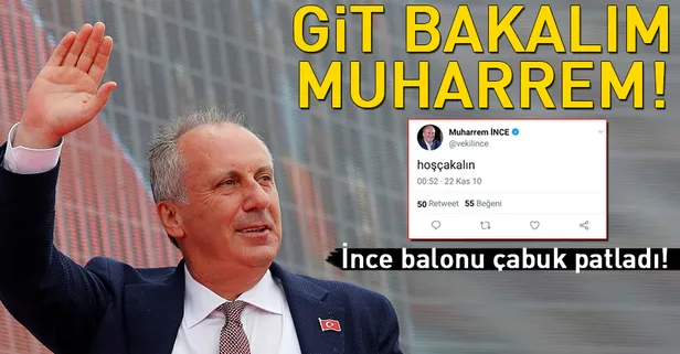 Muharrem İnce balonu erken patladı
