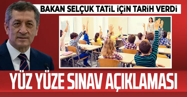 Son dakika! Milli Eğitim Bakanı Ziya Selçuk'tan flaş yüz yüze sınav açıklaması