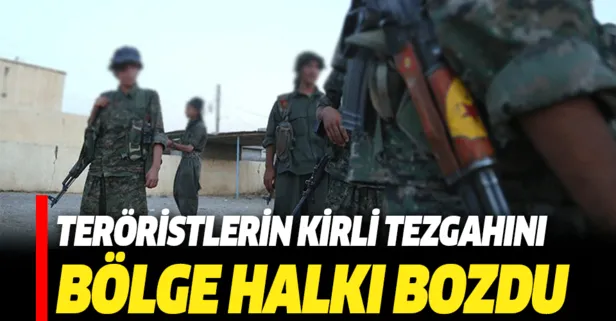 Teröristlerin kirli tezgahını bölge halkı bozdu!
