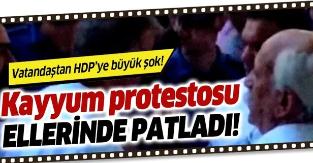 Vatandaştan HDP’ye büyük şok! Kayyum protestosu yapmak istediler, tepkiyle karşılaştılar