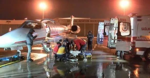 Fas ve Mısır’daki iki Türk hasta ambulans uçakla Türkiye’ye getirildi