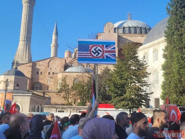 Takvim.com.tr, Ayasofya'da! Binlerce kişi Filistin için meydanlara akın etti | İşte o anlar... - 33