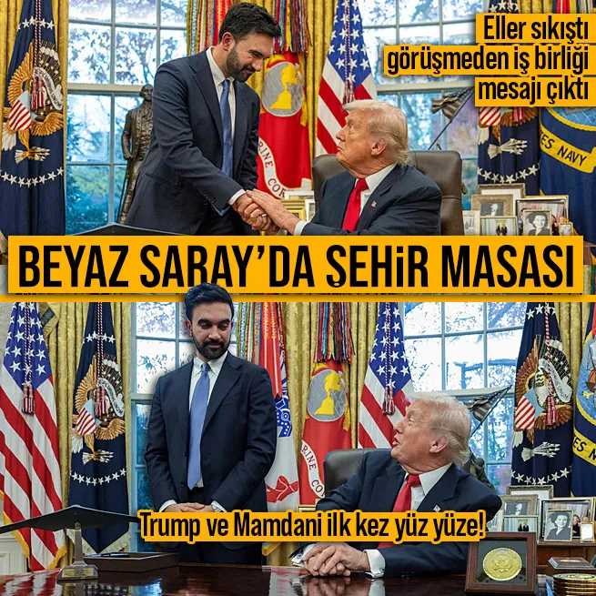 Trump ile Mamdani ilk kez yüz yüze görüştü!