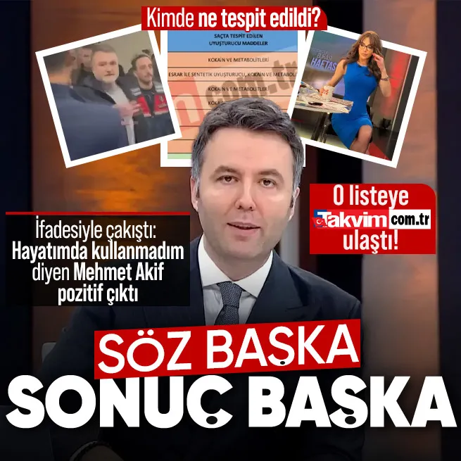Son dakika: Test sonuçları TAKVİMde! Medyada esrarengiz liste: Mehmet Akif Ersoy, Ela Rumeysa Cebeci...