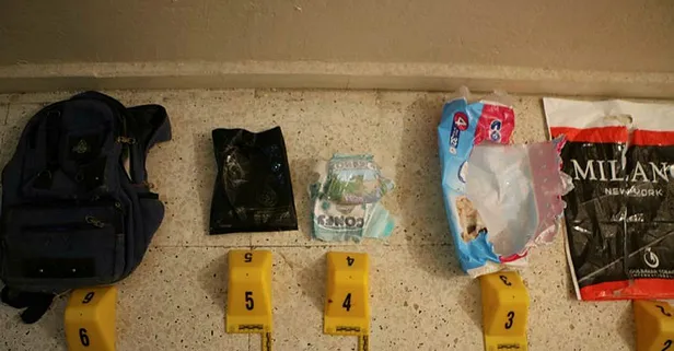 Mardin'de yakalanan PKK'lı teröristler bombaları bebek bezlerinin içine saklamışlar!