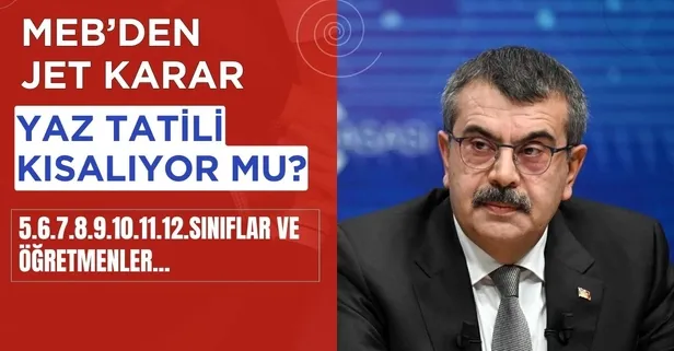 'Okullar erken mi açılacak?' sorusu netleşti! MEB'den sıcak karar; Gözler Yusuf Tekin'deydi! 5.6.7.8.9.10.11.12.sınıflar ve öğretmenler...