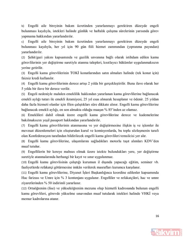 Sendikalar memur ve memur emeklisi için ne talep etti? Memur toplu sözleşme zammı yüzde kaç? İşte detaylar... - 20