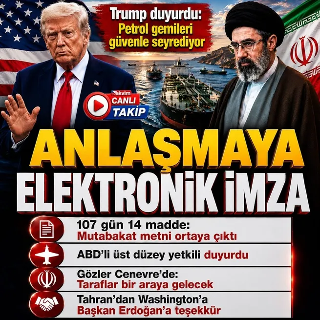 CANLI | ABD ve İran savaşının 107 gününde iki ülke anlaştı! Cenevreden önce elektronik imzalar atıldı