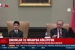 Başkan Erdoğan çocukları kabul etti! Çocuklar 23 Nisan’da Külliye’de! Renkli anlar kamerada!
