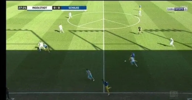 Rusya - Ukrayna arasındaki savaşa en dikkat çekici tepki! Ingolstadt-Schalke maçında saha çizgileriyle savaşa hayır mesajı!