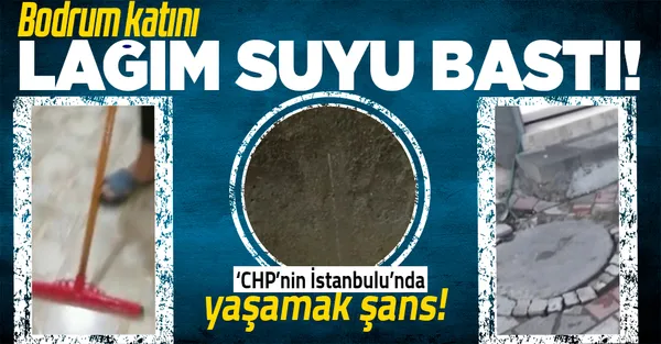 İSKİ’nin iş bilmezliği vatandaşı çileden çıkardı! Sultangazi’de kanalizasyondan sızan pis su bodrum kattaki evi bastı!-1