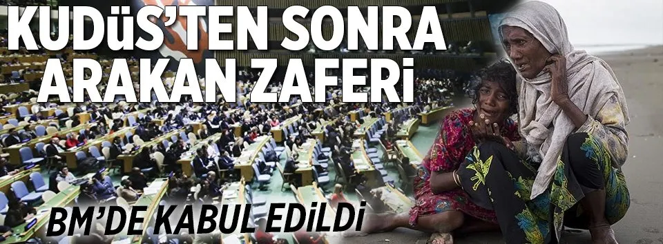 Arakan kararı BM’de kabul edildi