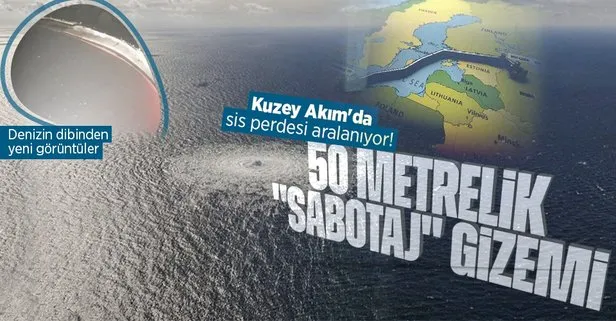Kuzey Akım’da 50 metrelik sabotaj gizemi! Denizin dibinden yeni görüntüler