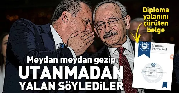 Muharrem İnce ve Kemal Kılıçdaroğlu'nun diploma yalanını çürüten belge