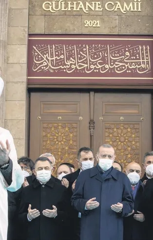Başkan Erdoğan yapımı tamamlanan Gülhane Camii'nin açılışına katıldı