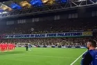 Fenerbahçe tribünlerinde Filistin'e destek