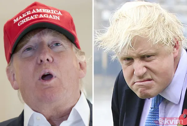 Donald Trump ve Boris Johnson'ın şoke eden benzerliği! Sosyal medya sallandı - 14