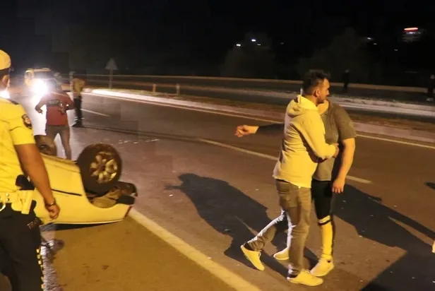 Kazadan burnu bile kanamadan kurtuldu, otomobili için gözyaşlarına boğuldu-1